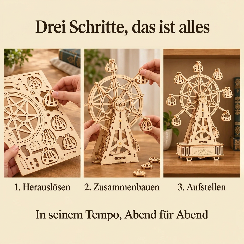 Die Bauschritte von Klassisches musikalisches Riesenrad