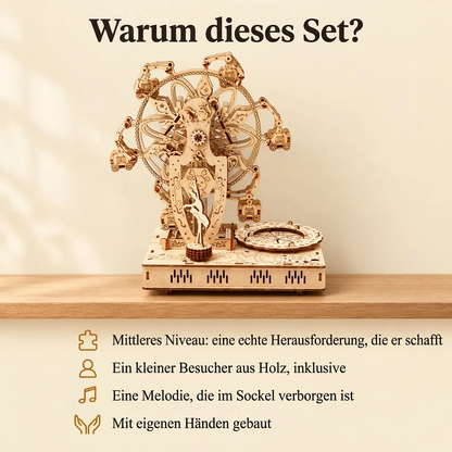 Warum Musikalisches Riesenrad mit Figur: Bauzeit und Niveau