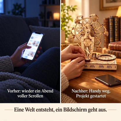 Vorher/Nachher: Handy weg, Aufbau von Musikalisches Riesenrad mit Figur