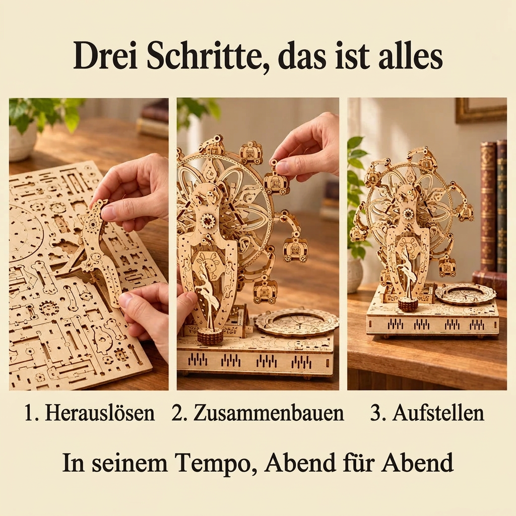 Die Bauschritte von Musikalisches Riesenrad mit Figur