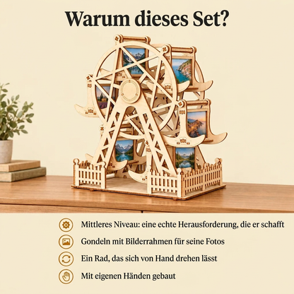 Warum Riesenrad mit Fotohalter: Bauzeit und Niveau