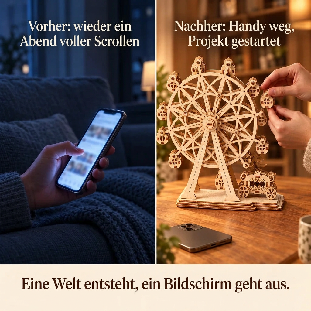 Vorher/Nachher: Handy weg, Aufbau von Einfaches Riesenrad