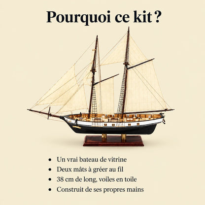 Why choose the NOOKO Harvey Sailboat model kit