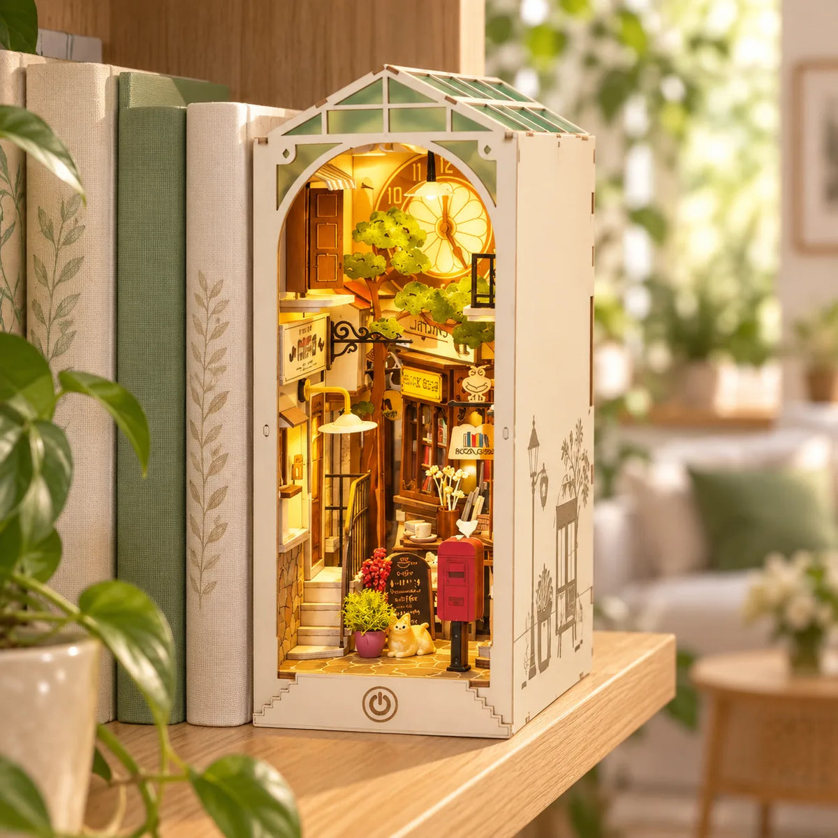 Kit Book Nook DIY en Bois — La Ville Ensoleillée