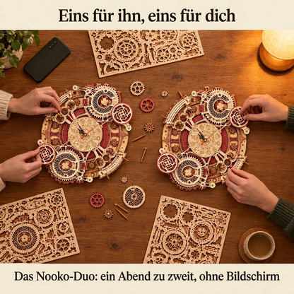 Zwei Personen bauen gemeinsam: das Nooko-Duo