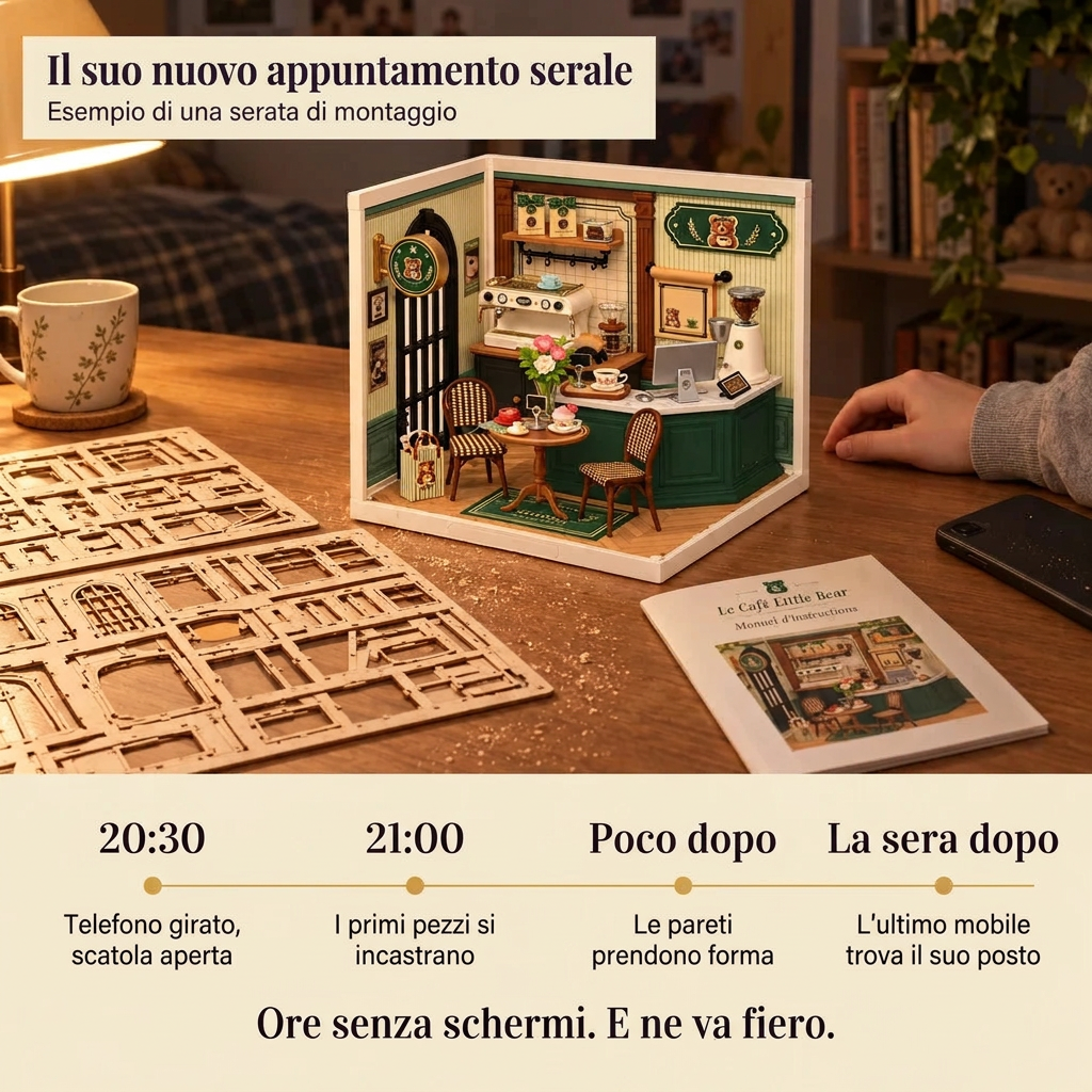 Una serata di montaggio con Il Café Little Bear