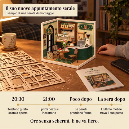Una serata di montaggio con Il Café Little Bear
