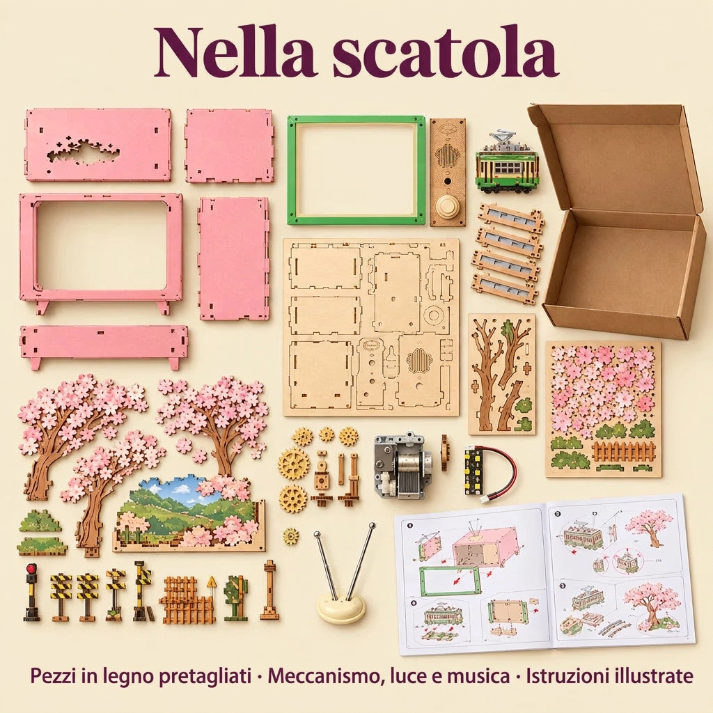 Contenuto del kit Il Carillon Sakura