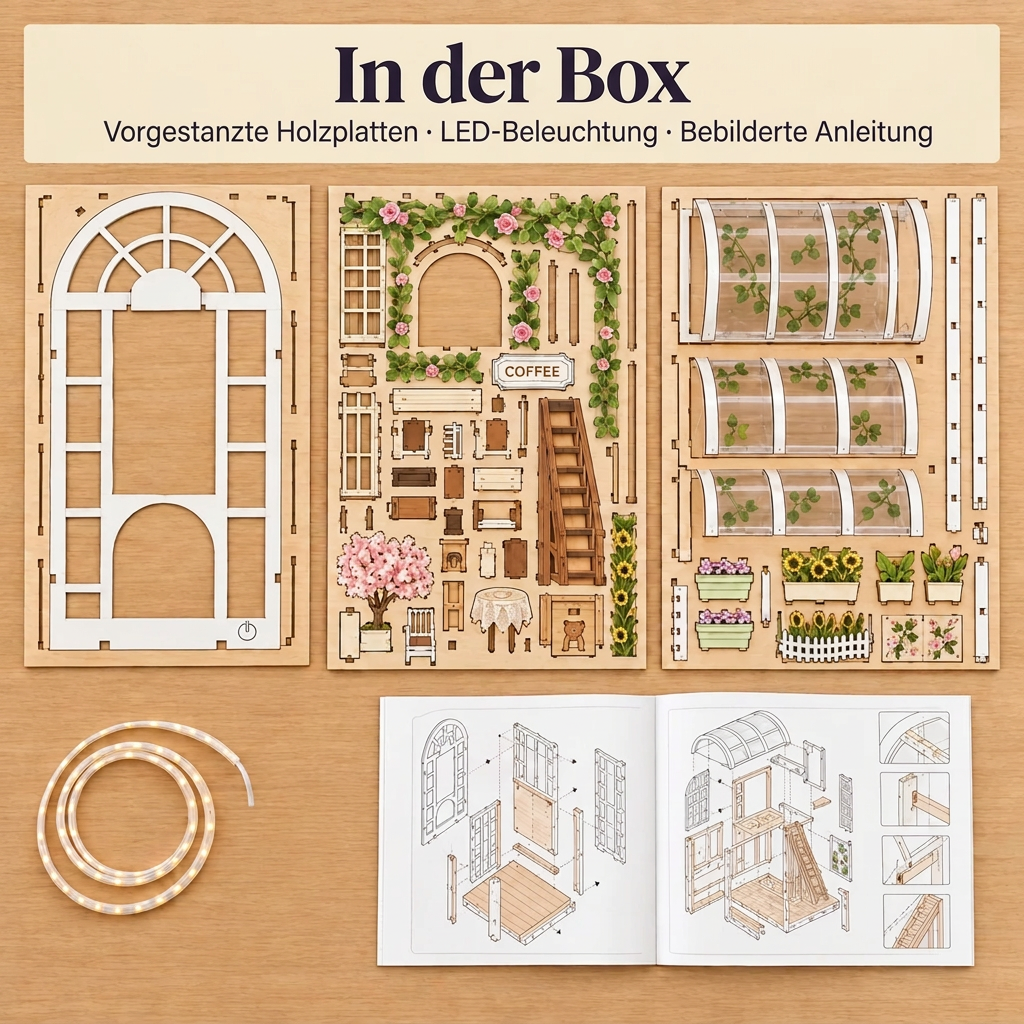 Inhalt des Sets Kaffeegarten