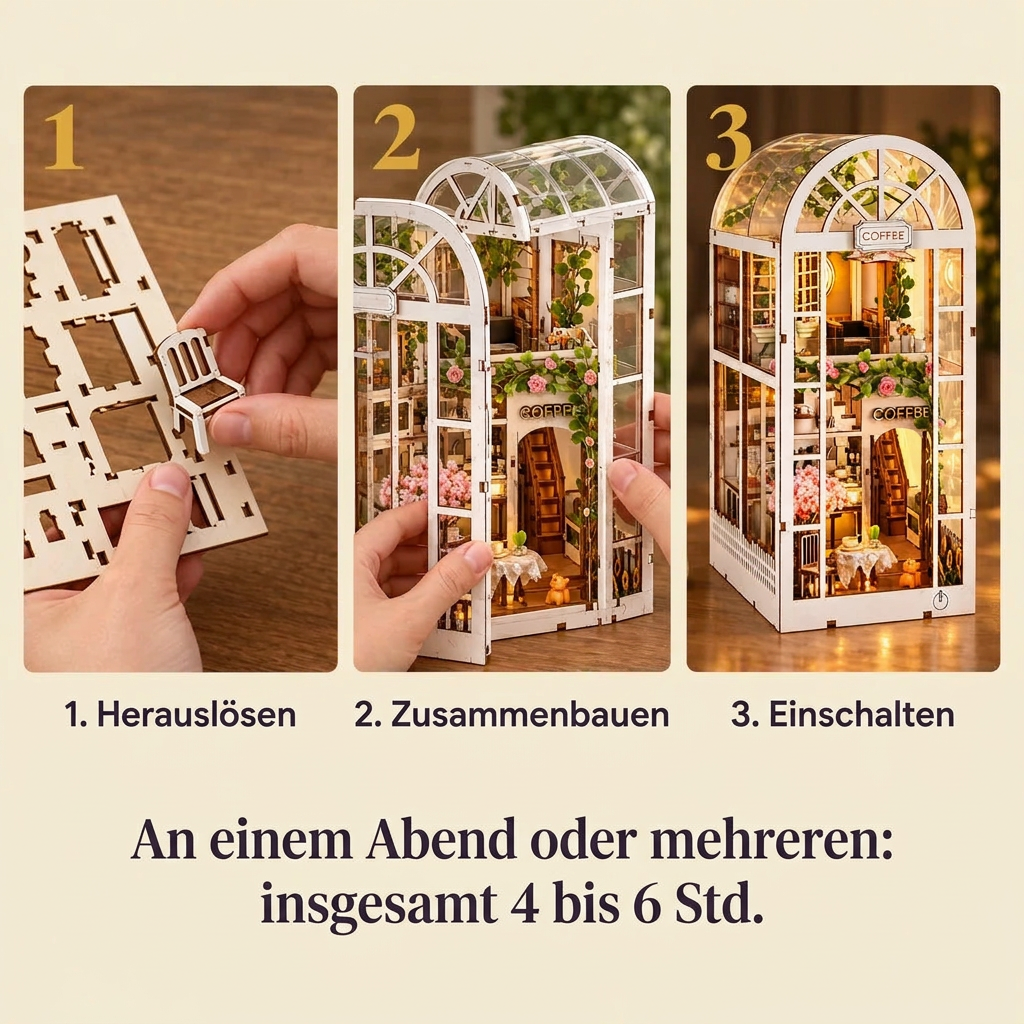 Die Bauschritte von Kaffeegarten