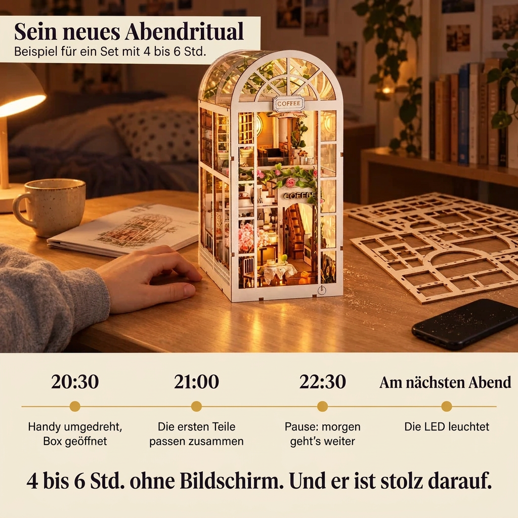 Ein Bauabend mit Kaffeegarten