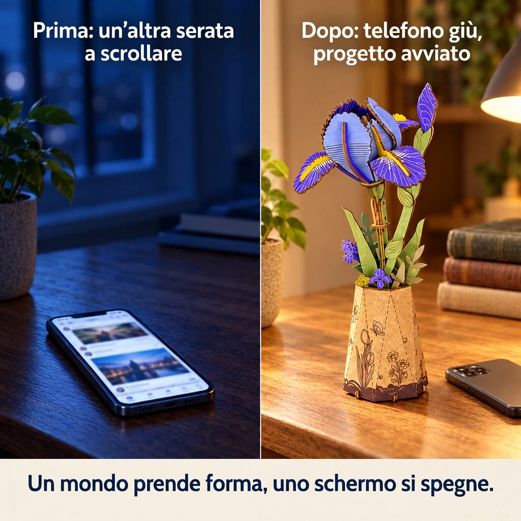 Prima/dopo: telefono giù, montaggio di L'Iris