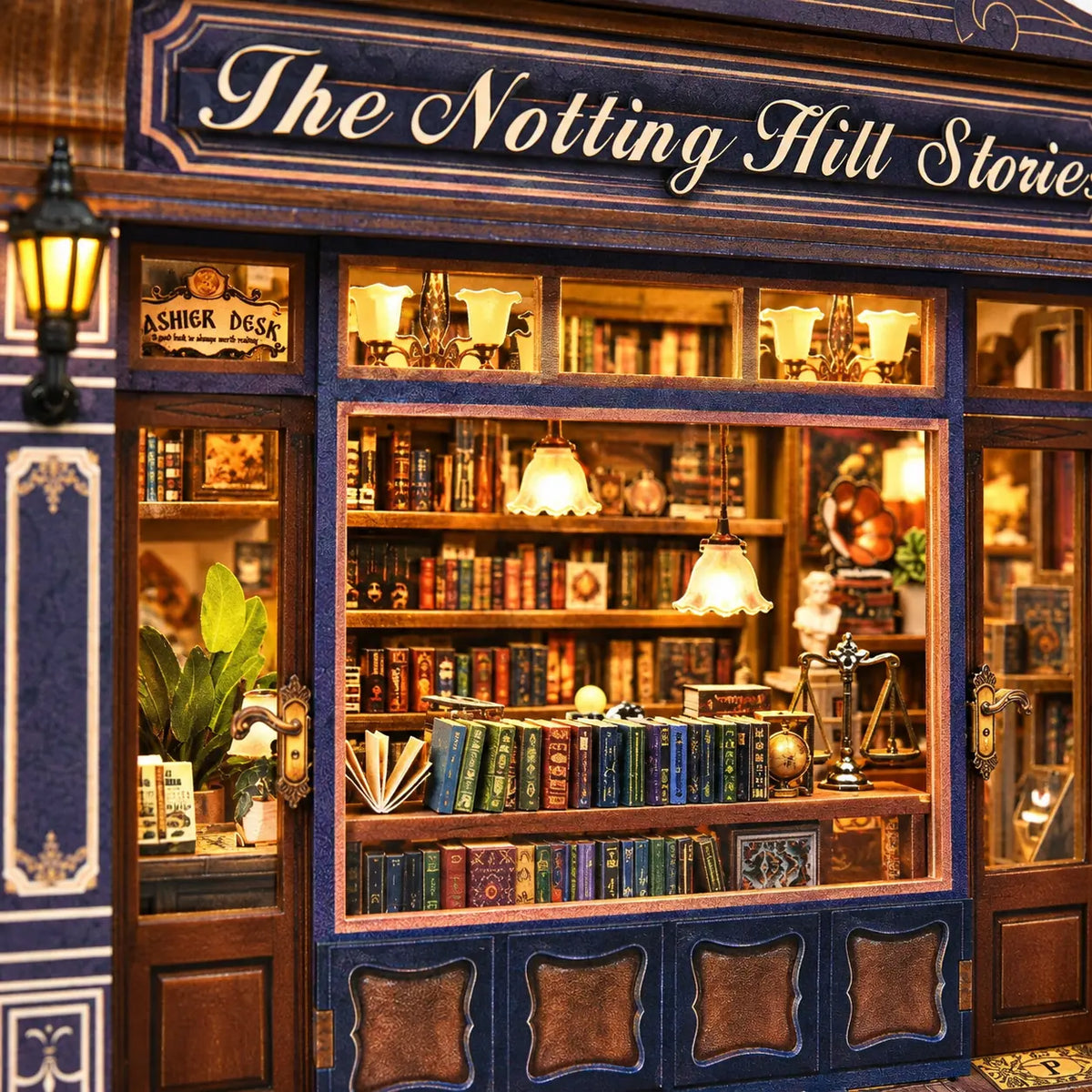 Vue immersive de l'intérieur de La Librairie de Notting Hill