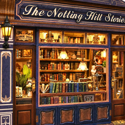 Vue immersive de l'intérieur de La Librairie de Notting Hill