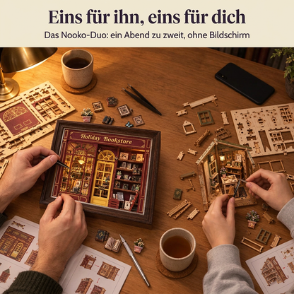 Zwei Personen bauen gemeinsam: das Nooko-Duo