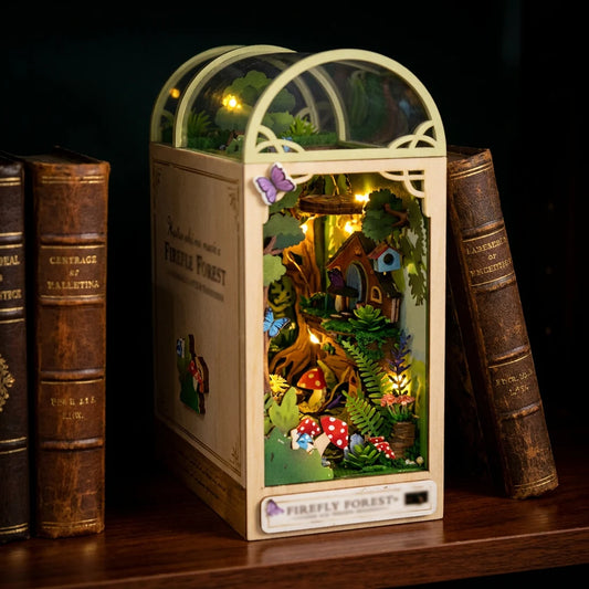 Forêt des Lucioles - kit book nook DIY vue principale