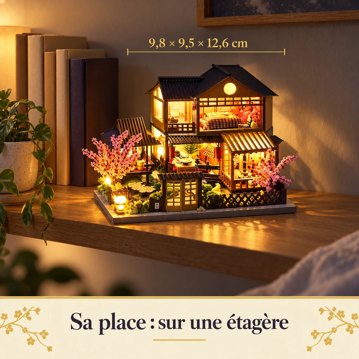 Dimensions réelles de la Maison aux Cerisiers montée