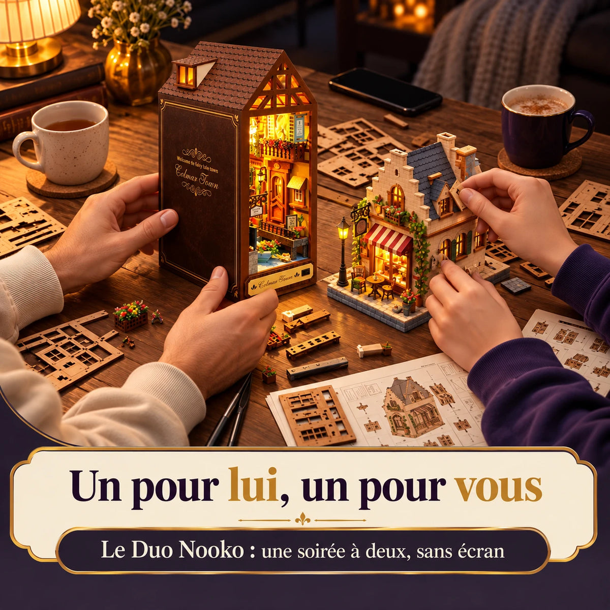 Duo NOOKO : activité à deux autour de la Maison de Colmar et d’un second kit