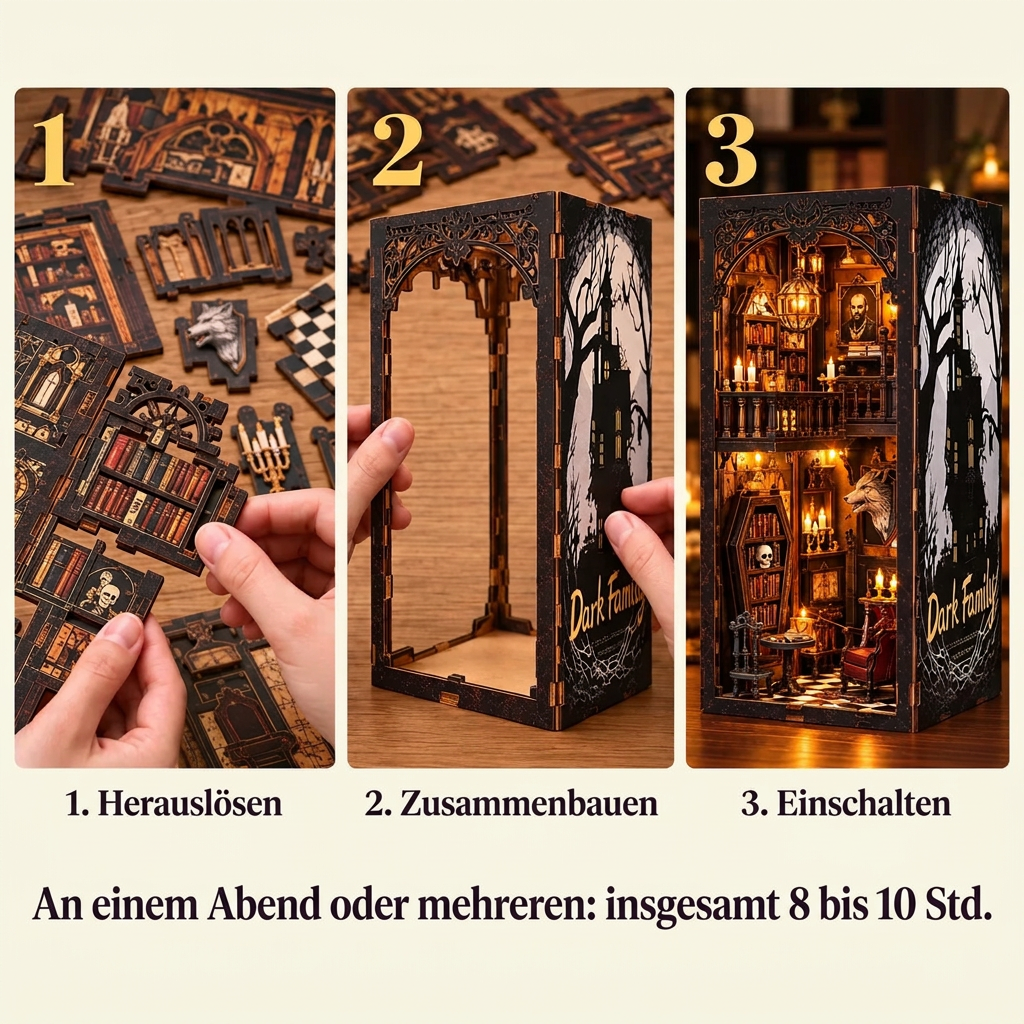 Die Bauschritte von Mitternachtsherrenhaus