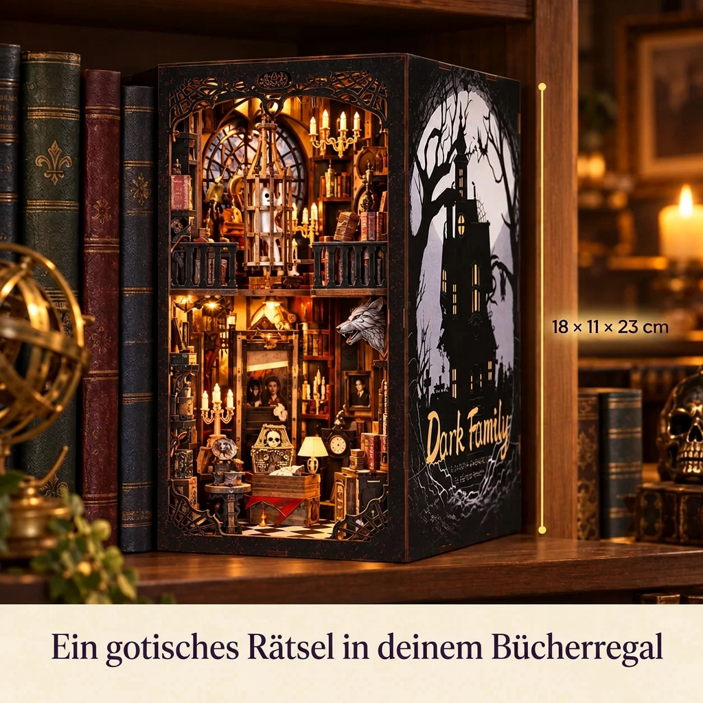 Mitternachtsherrenhaus im Regal