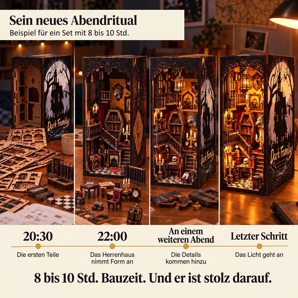 Ein Bauabend mit Mitternachtsherrenhaus