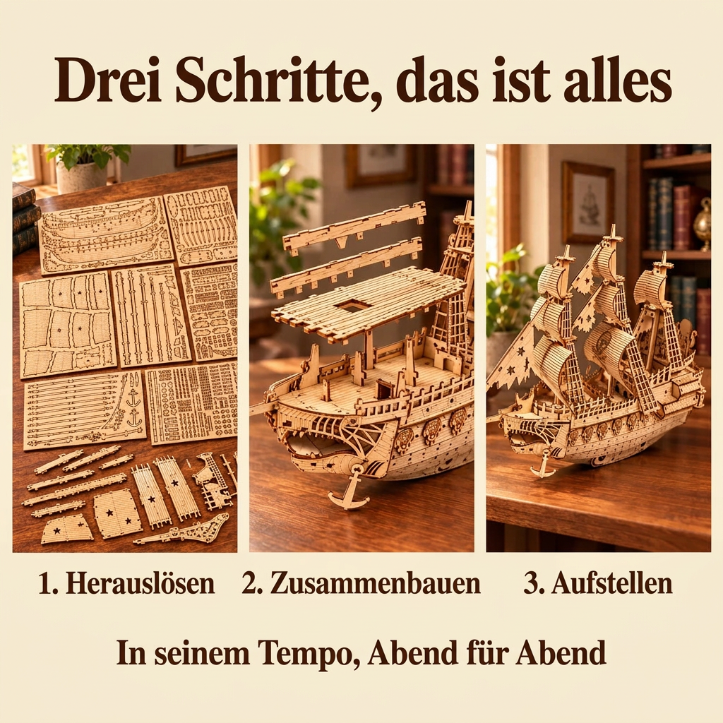 Die Bauschritte von Holländisches Segelschiff