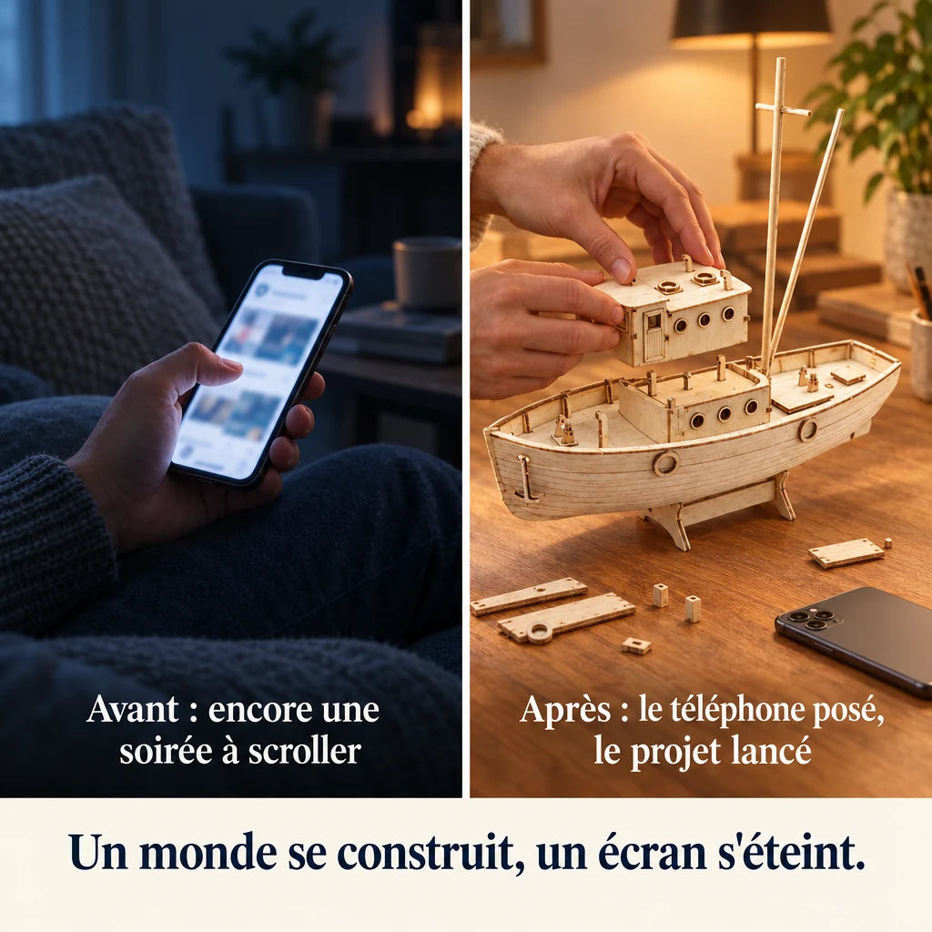 Before and after: from the phone to building the Nax Fishing Boat