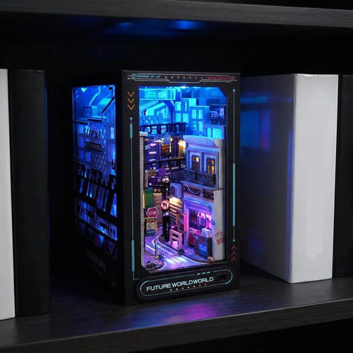 Ruelle Néon - kit book nook DIY vue principale