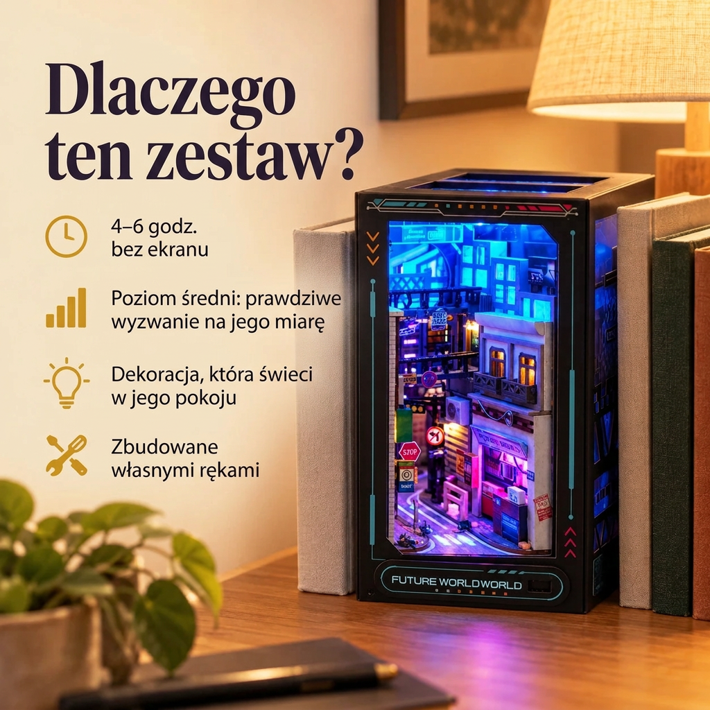 Dlaczego Neonowa uliczka: czas składania i poziom