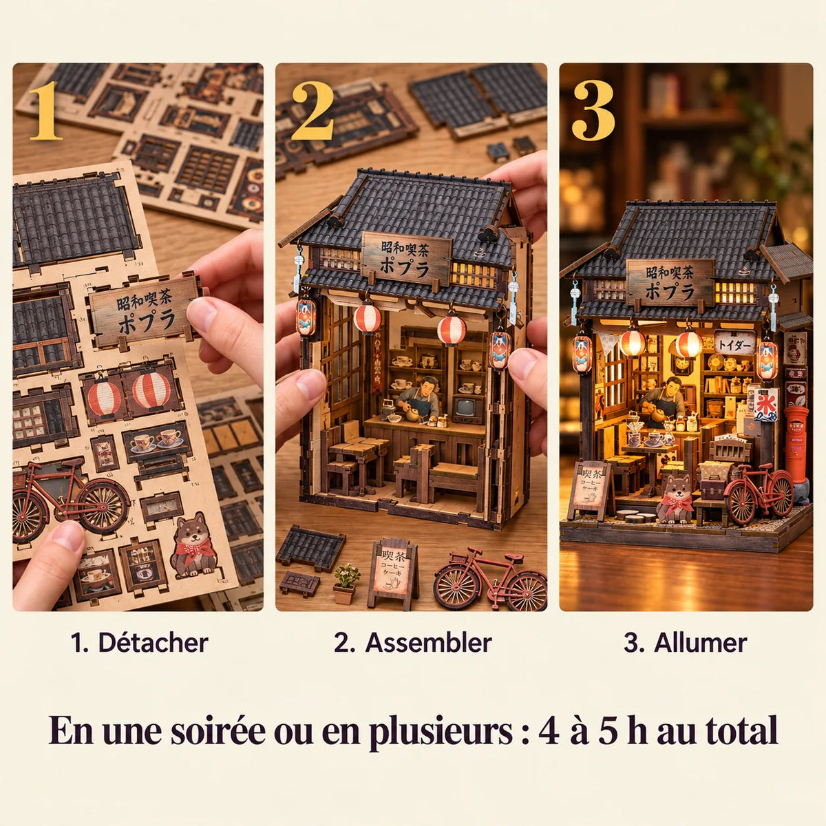 Le Café Shōwa : détacher, assembler puis allumer le kit