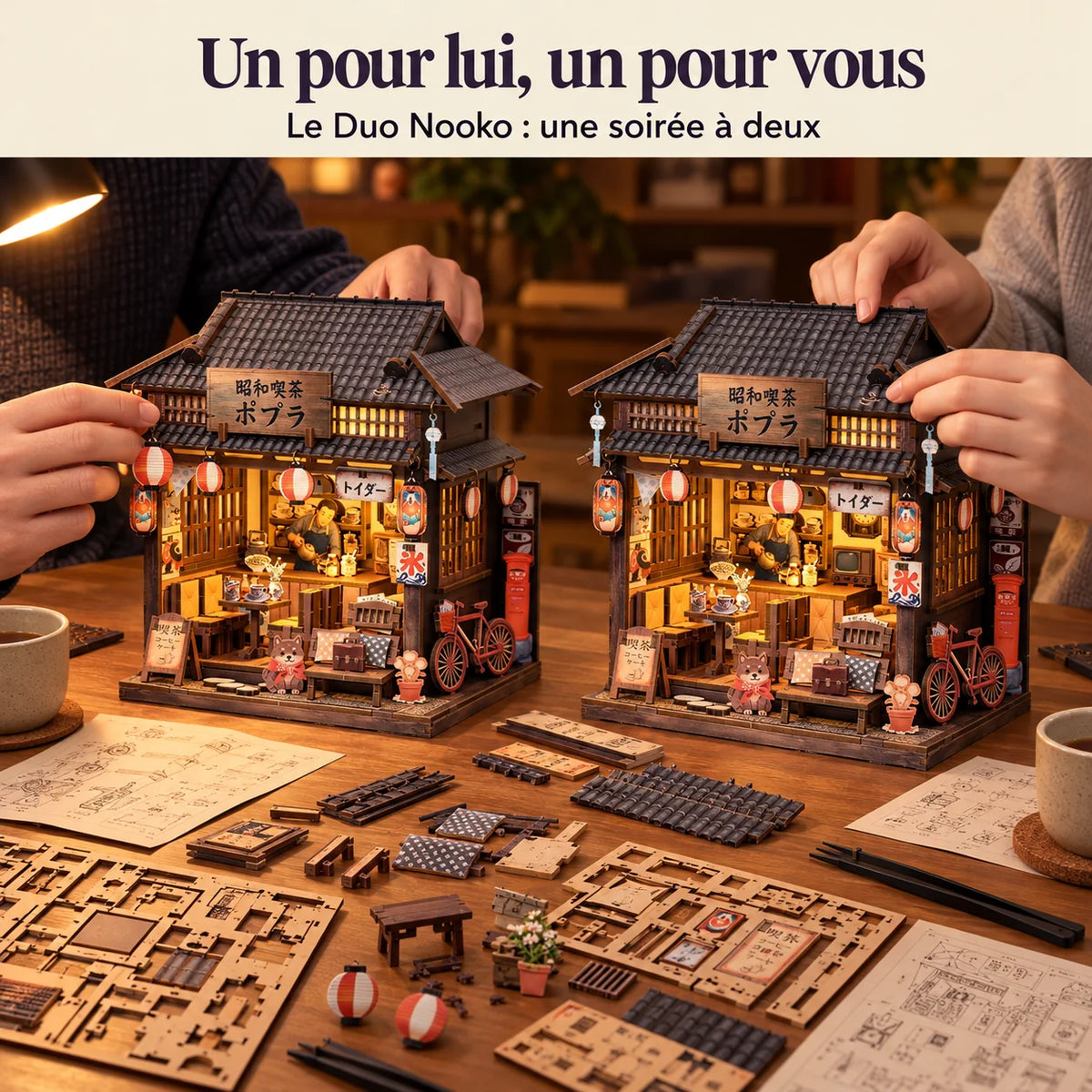 Le Café Shōwa : montage de deux kits à deux