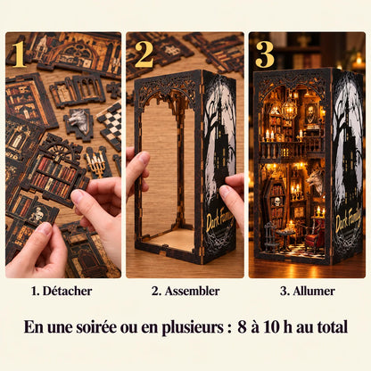 Le Manoir de Minuit : détacher, assembler puis allumer le kit