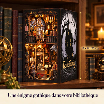 Le Manoir de Minuit : dimensions du kit assemblé dans un intérieur