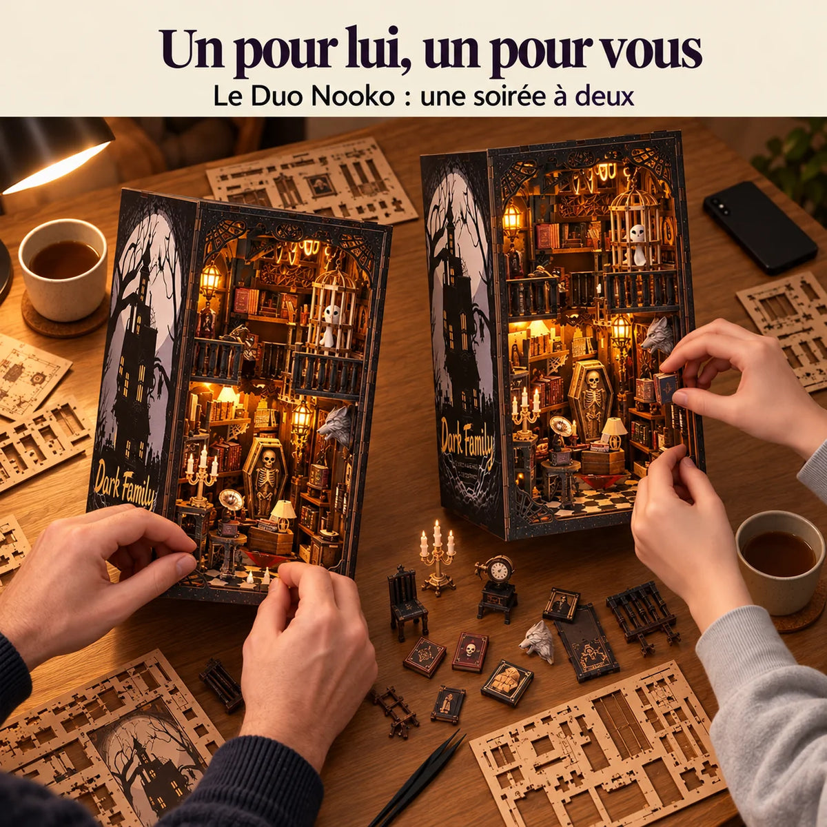 Le Manoir de Minuit : montage de deux kits à deux