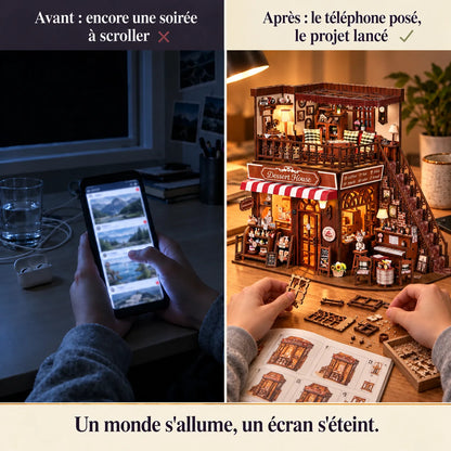 La Pasticceria all'Angolo: momento di montaggio lontano dal telefono