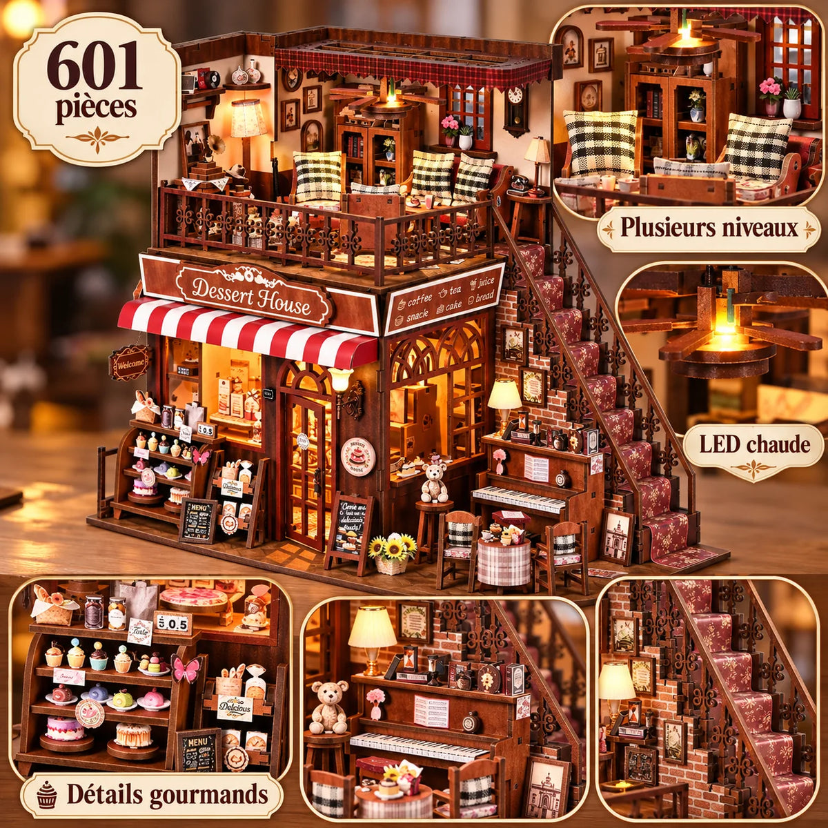 La Pasticceria all'Angolo: dettagli fedeli della scena in miniatura