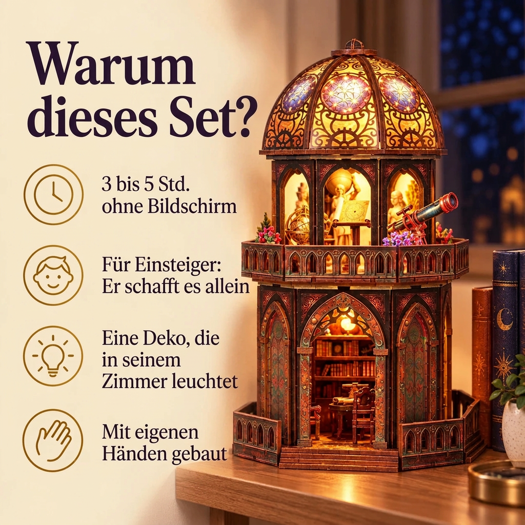 Warum Observatorium: Bauzeit und Niveau