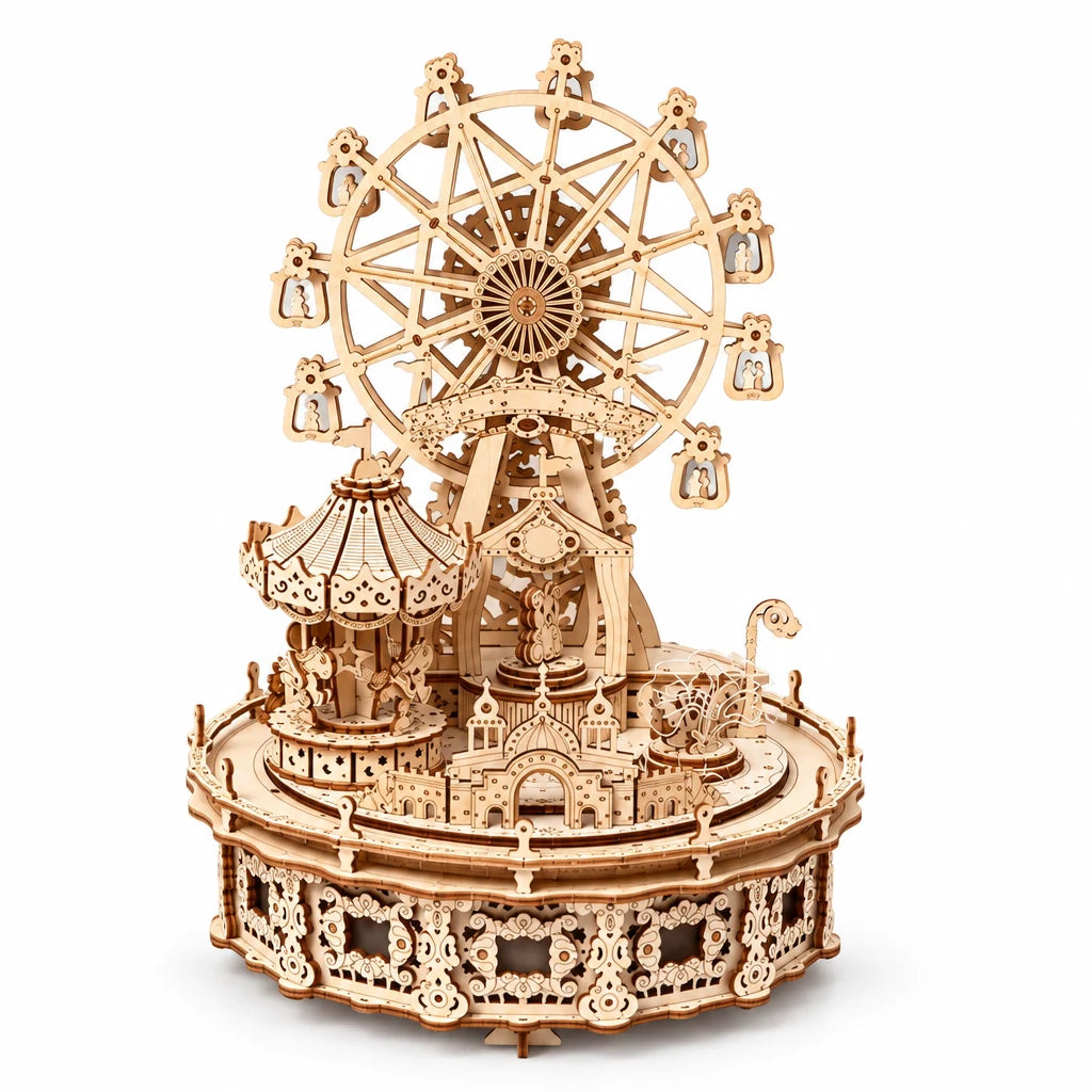 The Musical Amusement Park by NOOKO, assembled on a white background