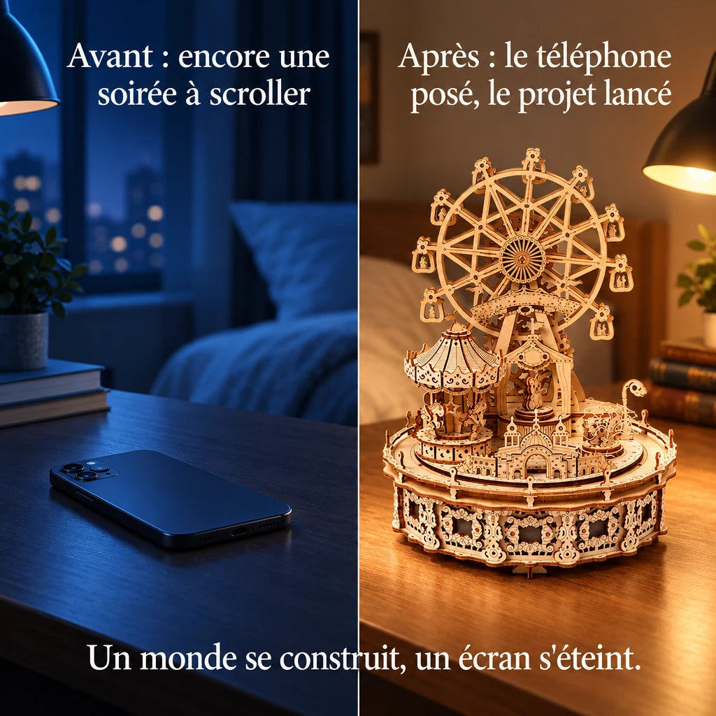 Before and after: from the phone to building the Musical Amusement Park