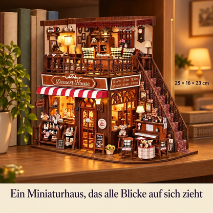 Konditorei an der Ecke im Regal