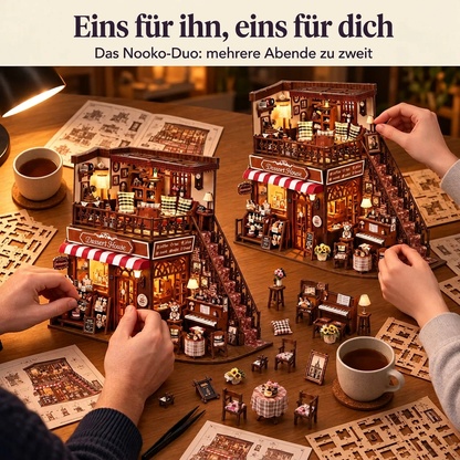 Zwei Personen bauen gemeinsam: das Nooko-Duo