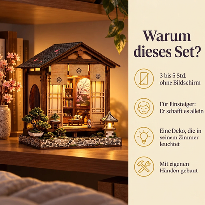 Warum Bonsai-Pavillon: Bauzeit und Niveau