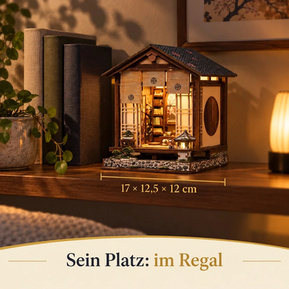 Bonsai-Pavillon im Regal