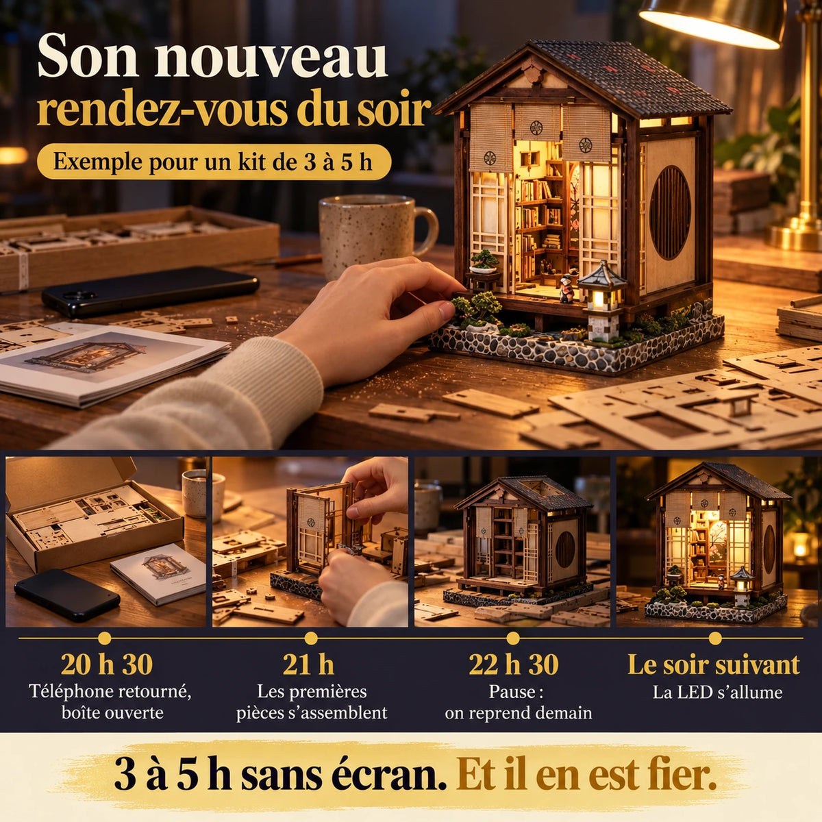 Soirées de montage du Pavillon du Bonsaï sans écran