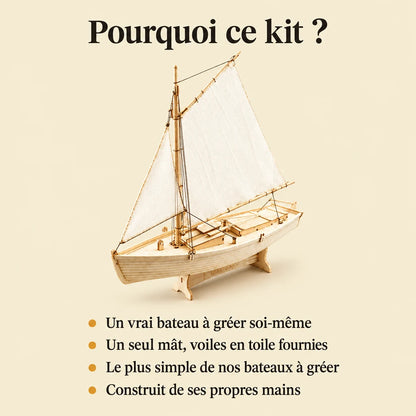Why choose the NOOKO Coastal Fishing Sailboat model kit