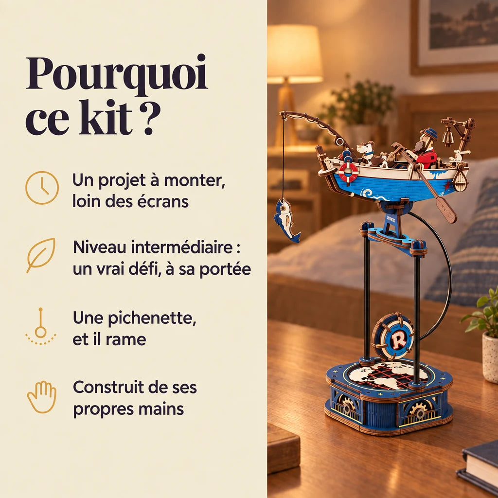 Why choose the NOOKO Rocking Fisherman model kit