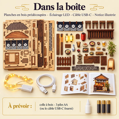 Contenu de la boîte du kit Petite Izakaya NOOKO