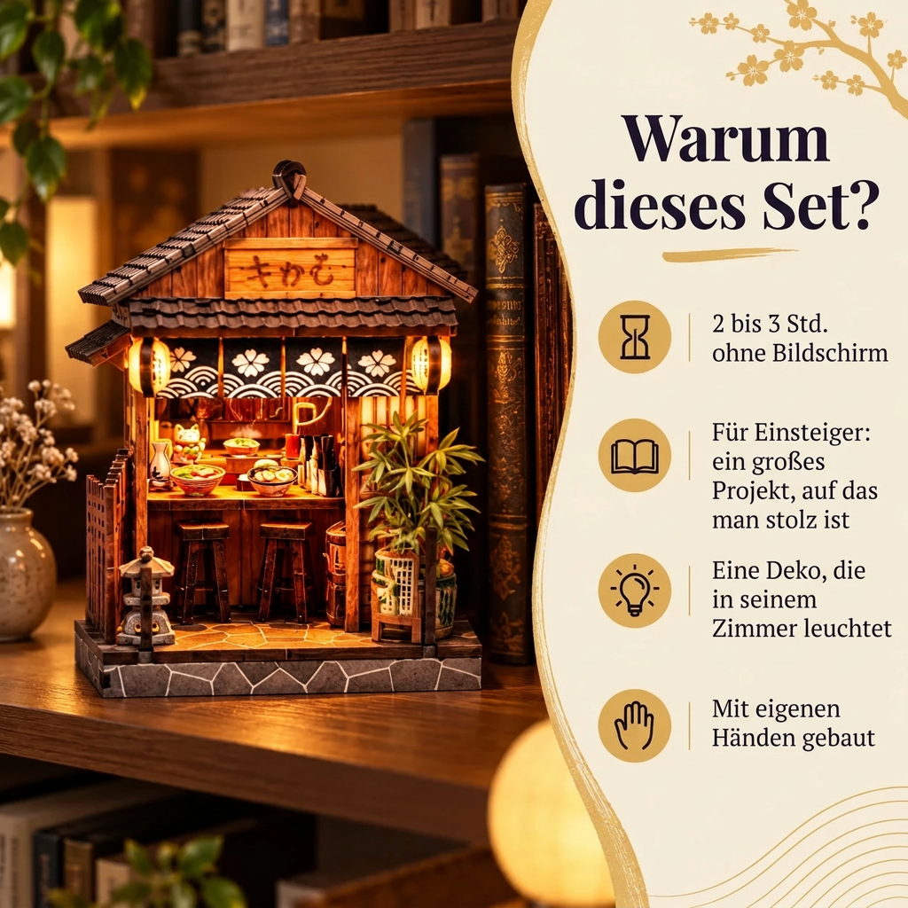Warum Kleine Izakaya: Bauzeit und Niveau