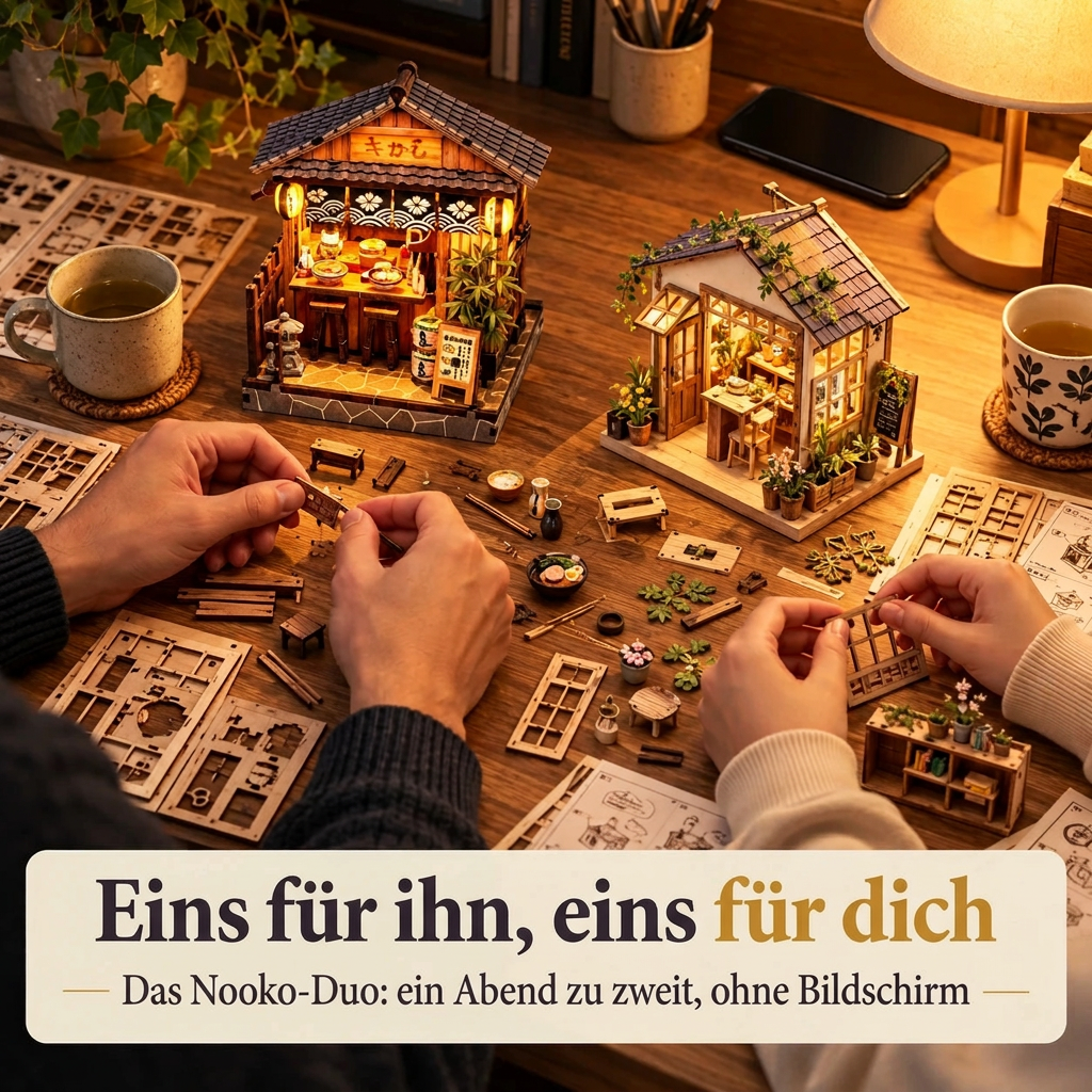 Zwei Personen bauen gemeinsam: das Nooko-Duo