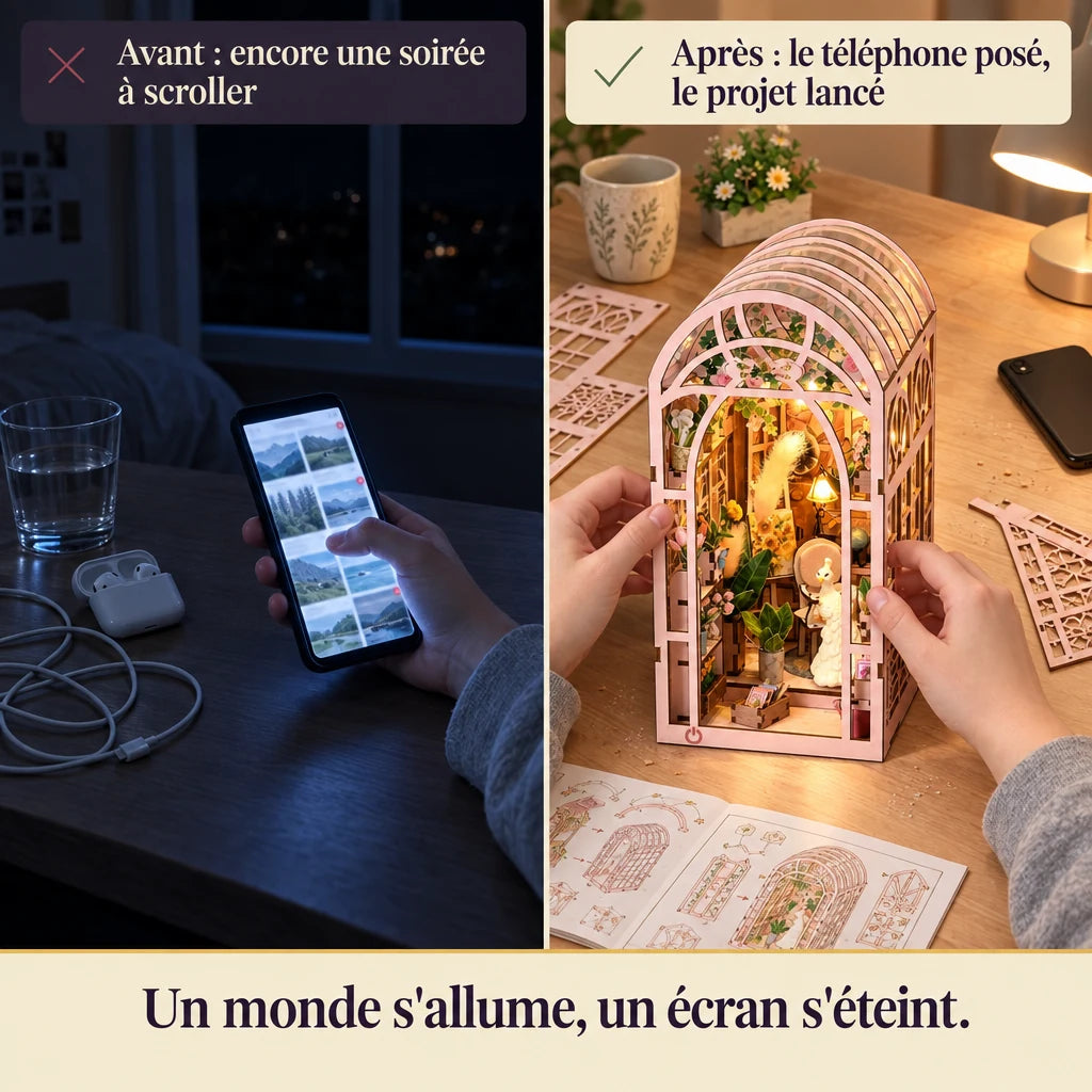 Avant après : du téléphone au montage de La Petite Serre